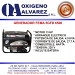 GRUPO ELECTROGENO FEMA 5GFD, Oxigeno Alvarez, villa mercedes